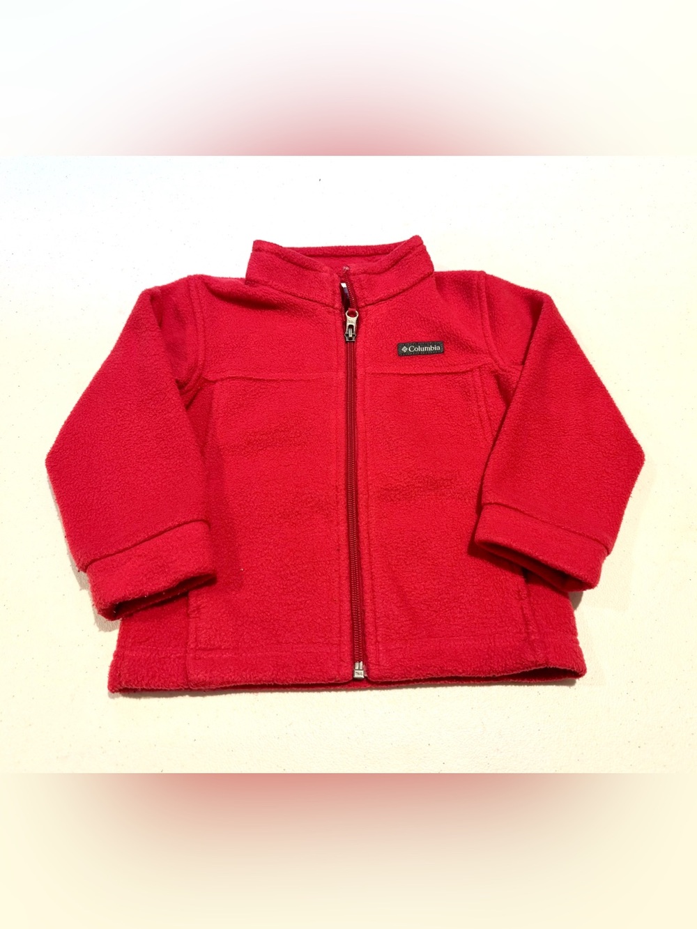Columbia Red Boys' Infant Steens Mountain II Fleece Jacket size 3t